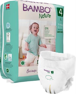 PANTS BAMBO NATURE 4 7/14kg 20pz