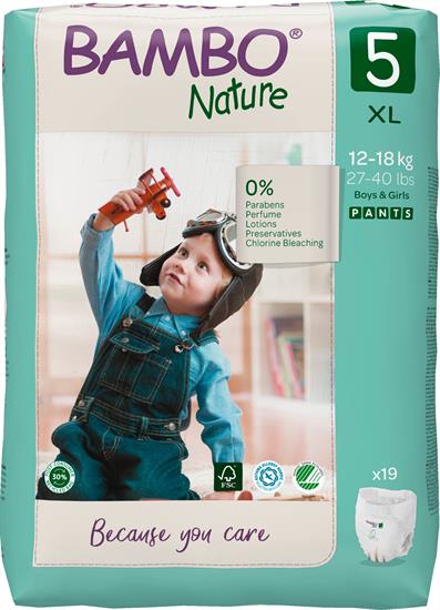 PANTS BAMBO NATURE 5 12/18kg 19pz