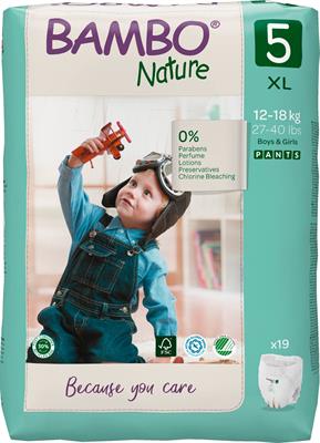 PANTS BAMBO NATURE 5 12/18kg 19pz