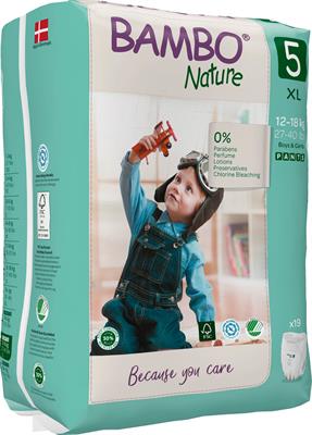 PANTS BAMBO NATURE 5 12/18kg 19pz