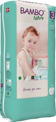 PANNOLINI BAMBO NATURE TALL PACK 3 4/8kg 52pz