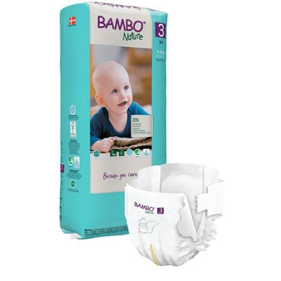 PANNOLINI BAMBO NATURE TALL PACK 3 4/8kg 52pz