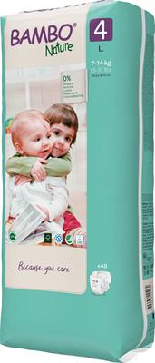 PANNOLINI BAMBO NATURE TALLPACK 4 7/14kg 48pz