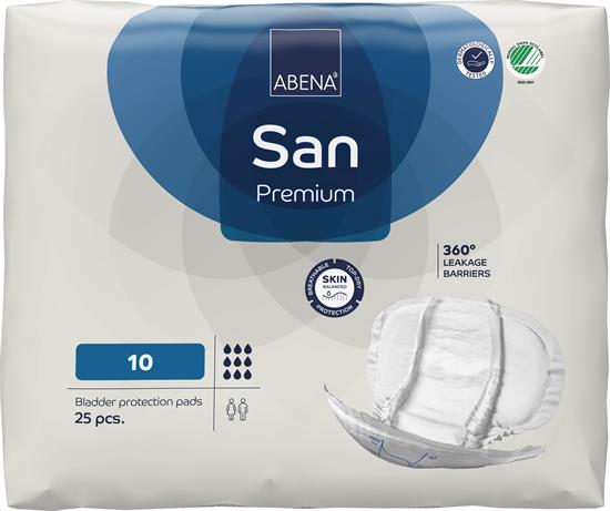 PANNOLONI SAGOMATI ABENA SAN PREMIUM 10 25pz 9 GOCCE