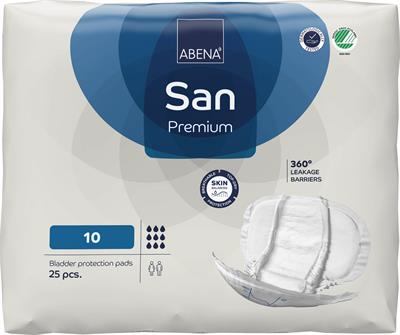 PANNOLONI SAGOMATI ABENA SAN PREMIUM 10 25pz 9 GOCCE
