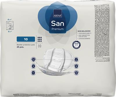 PANNOLONI SAGOMATI ABENA SAN PREMIUM 10 25pz 9 GOCCE