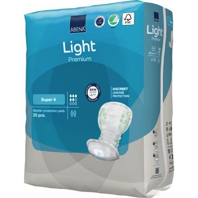 ASSORBENTI DONNA ABENA LIGHT PREMIUM SUPER 4 30pz 5 GOCCE