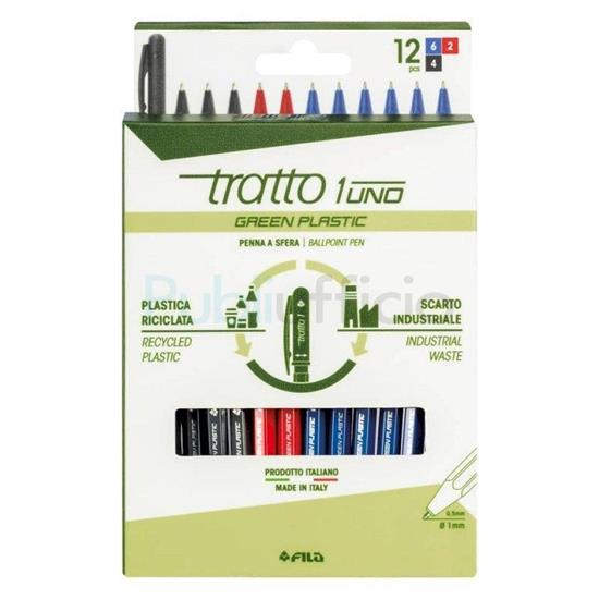 12 PENNE 1,0mm (4nere, 6 blu, 2 rosse)