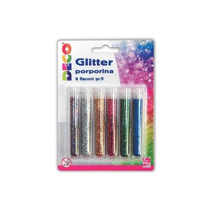 GLITTER GRANA FINE 6 COLORI ASSORTITI 150ml