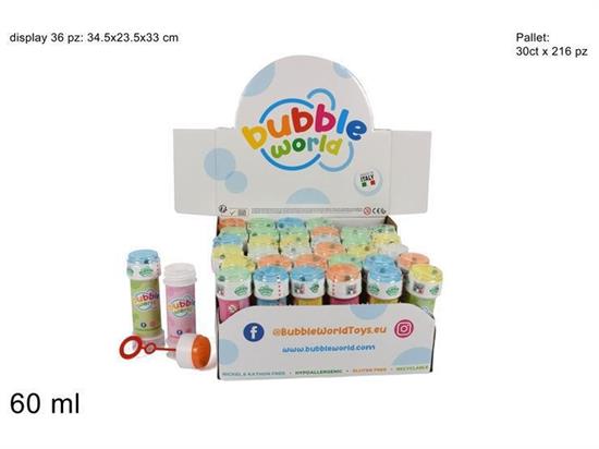 BOLLE DI SAPONE BUBBLE WORLD 60ml