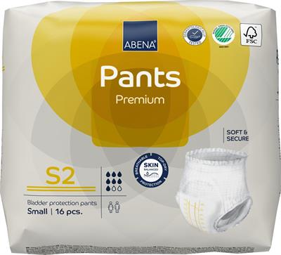 PANNOLONI A MUTANDA ABENA PREMIUM S2 7 GOCCE 16pz