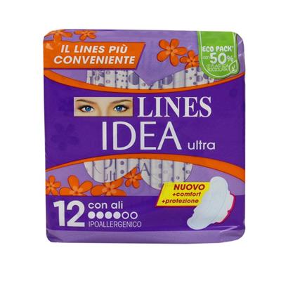 ASSORBENTI LINES IDEA ULTRA GIORNO CON ALI 12pz