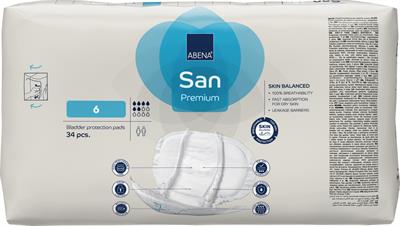 PANNOLONI SAGOMATI ABENA SAN PREMIUM 6 34pz 6 GOCCE