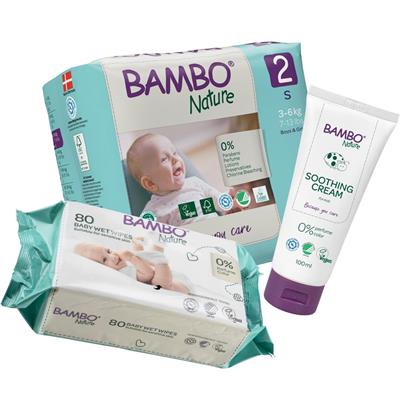 PACCO PROVA BAMBO NATURE tg.2 3/6kg