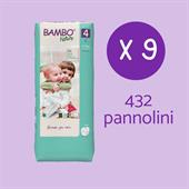 PACCO PROVA PANNOLINI BAMBO NATURE tg.4 432pz