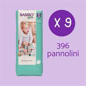 PACCO PROVA PANNOLINI BAMBO NATURE tg.5 396pz