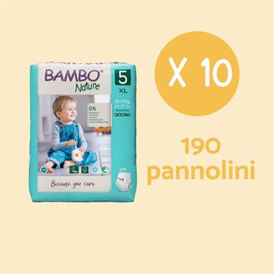 PACCO PROVA PANTS BAMBO NATURE tg.5 190pz
