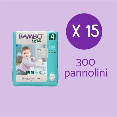 PACCO PROVA PANTS BAMBO NATURE tg.4 300pz