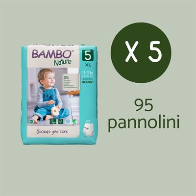 PACCO PROVA PANTS BAMBO NATURE tg.5 95pz
