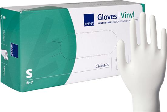 GUANTO MONOUSO VINILE SENZA POLVERE 100pz TAGLIA S