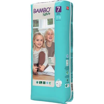 PANNOLINI BAMBO NATURE TALLPACK 7 18+kg 40pz