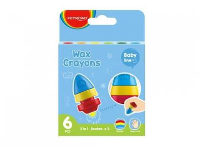 PASTELLI A CERA ROCKET ANNI 2+ 6pz