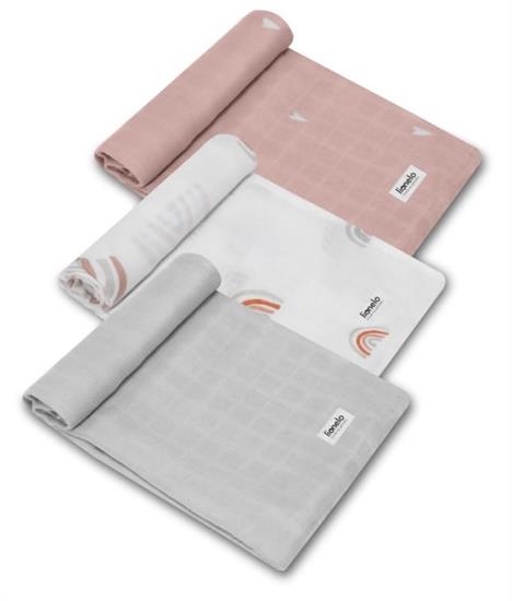 MUSSOLA SWADDLE SET RAINBOW