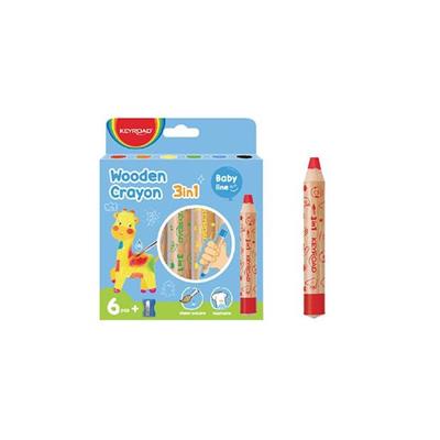 PASTELLONI 3 IN 1 PRIMA INFANZIA 6pz ACQUERELLABILI