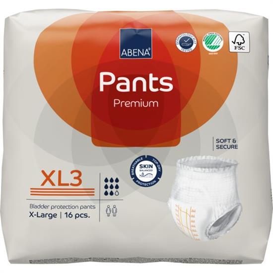 PANNOLONI A MUTANDA ABENA PANTS PREMIUM XL3 16pz 8 GOCCE
