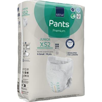 ABENA PANTS PREMIUM JUNIOR XS2 18pz 7 GOCCE