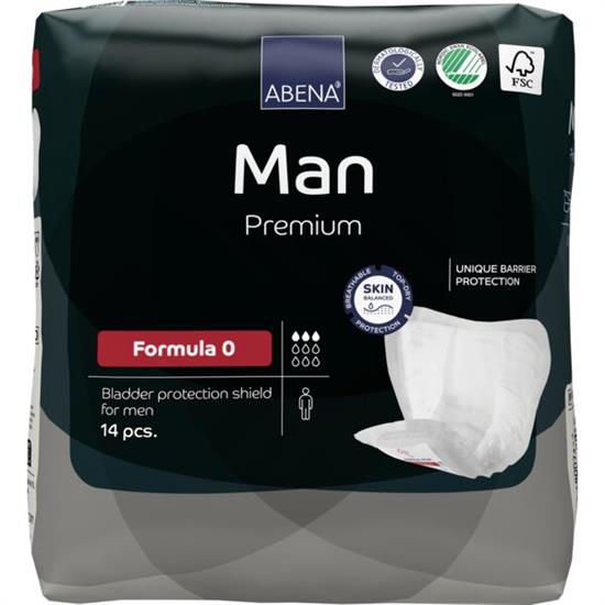 ASSORBENTI UOMO ABENA MAN FORMULA 0 PREMIUM 3 GOCCE 300ml 14pz
