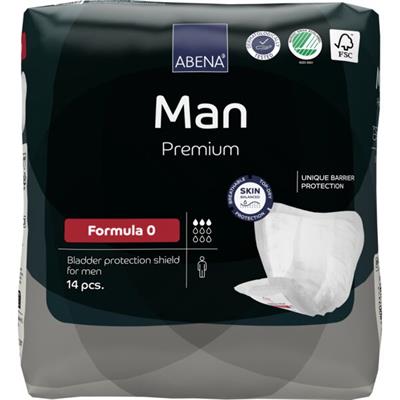 ASSORBENTI UOMO ABENA MAN FORMULA 0 PREMIUM 3 GOCCE 300ml 14pz