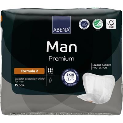 ASSORBENTI UOMO ABENA MAN FORMULA 2 PREMIUM 5 GOCCE 700ml 15pz