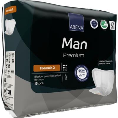 ASSORBENTI UOMO ABENA MAN FORMULA 2 PREMIUM 5 GOCCE 700ml 15pz