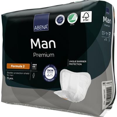 ASSORBENTI UOMO ABENA MAN FORMULA 2 PREMIUM 5 GOCCE 700ml 15pz