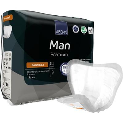 ASSORBENTI UOMO ABENA MAN FORMULA 2 PREMIUM 5 GOCCE 700ml 15pz