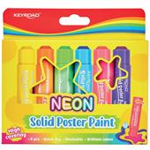 TEMPERA SOLIDA IN STICK 6pz NEON