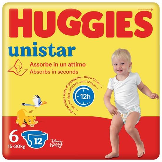 PANNOLINI HUGGIES UNISTAR 6 15/30kg 12pz