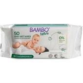 SALVIETTE UMIDIFICATE 100% VEGANE 50pz 20x17cm