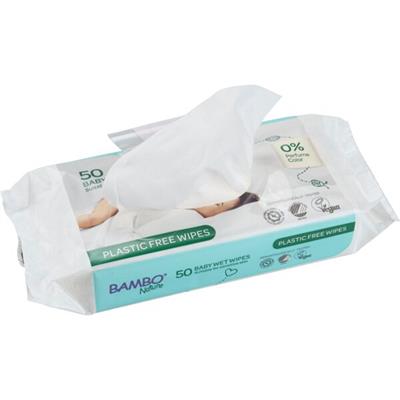 SALVIETTE UMIDIFICATE 100% VEGANE 50pz 20x17cm