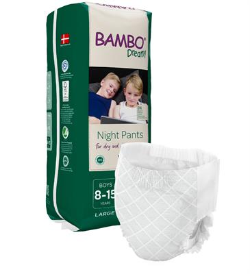 PANNOLINI PER LA NOTTE BAMBO DREAMY PANTS 8/15 BOY 35/50kg 10pz